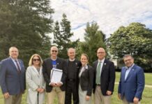 Madison Rotary Erects Peace Pole in James Park