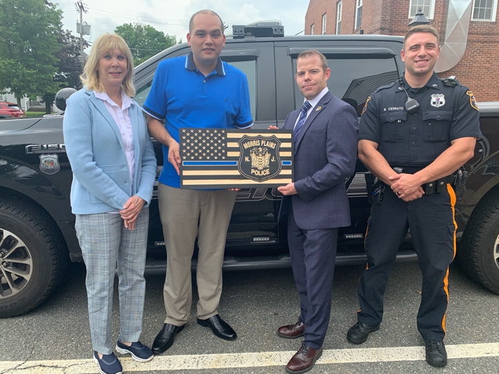 Morris Plains Police Department Proudly Displays New Plaque - Morris Focus